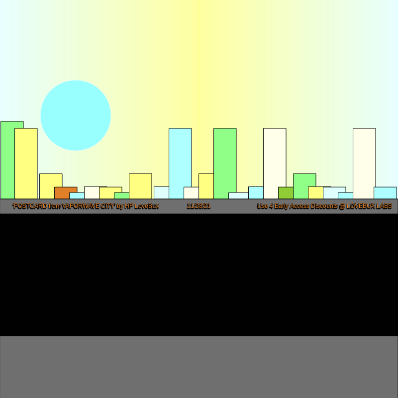 Vaporwave CITY: "Seek the Black Sun" #12 static token preview