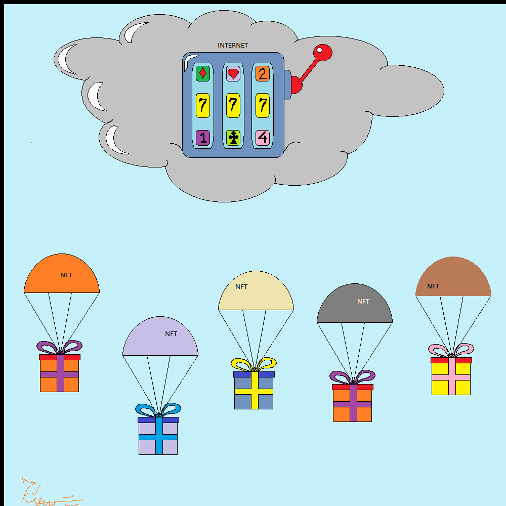 Rain of NFT airdrops #14 static token preview