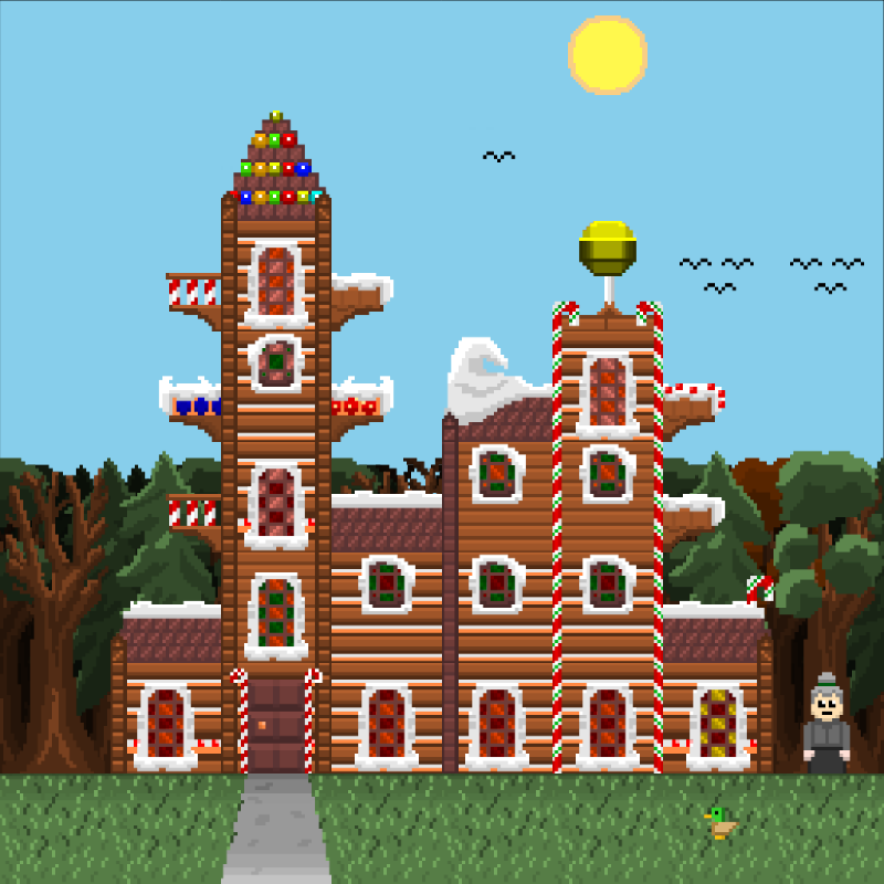 2D Mansion Candy House #8 static token preview