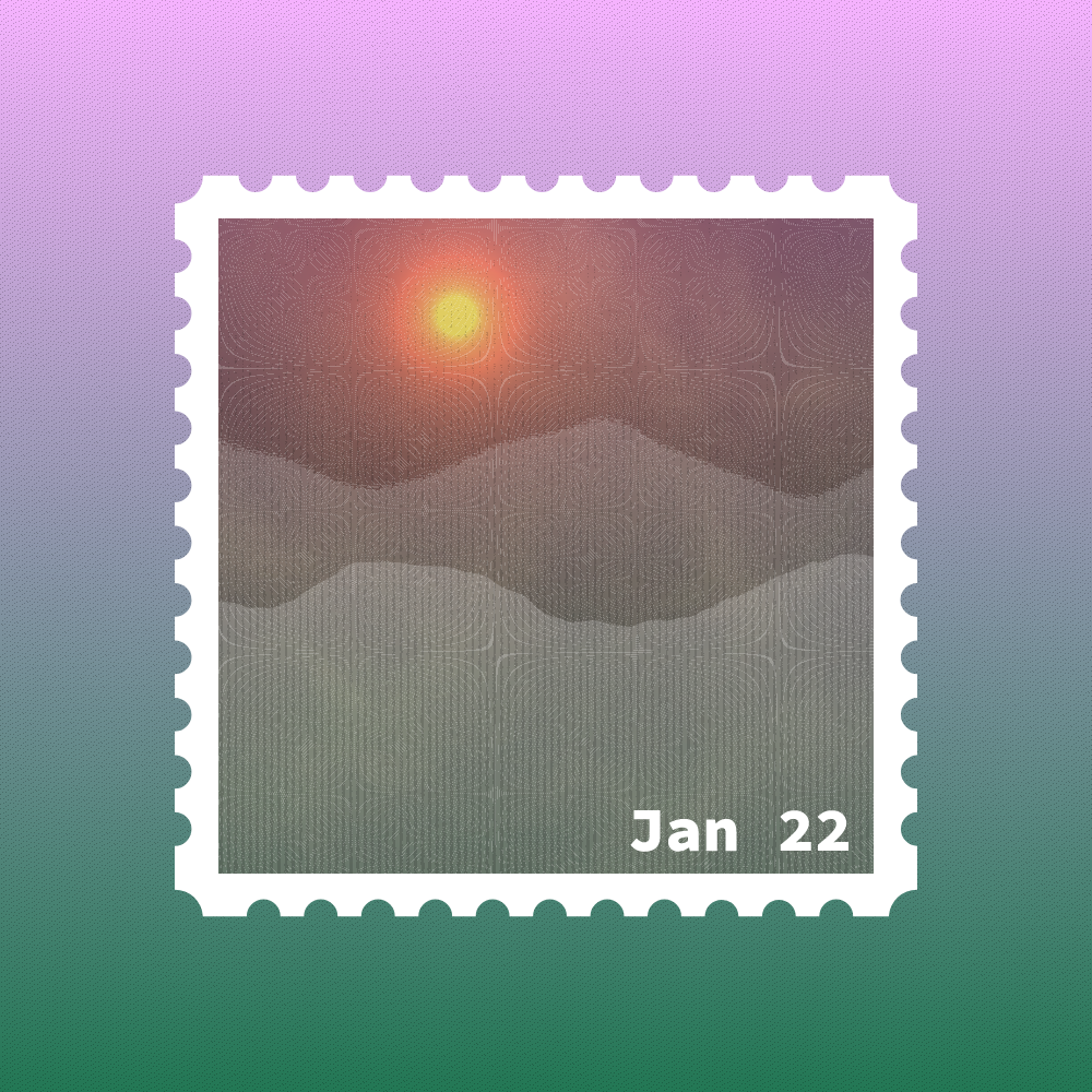 January 2022 stamp #15 static token preview