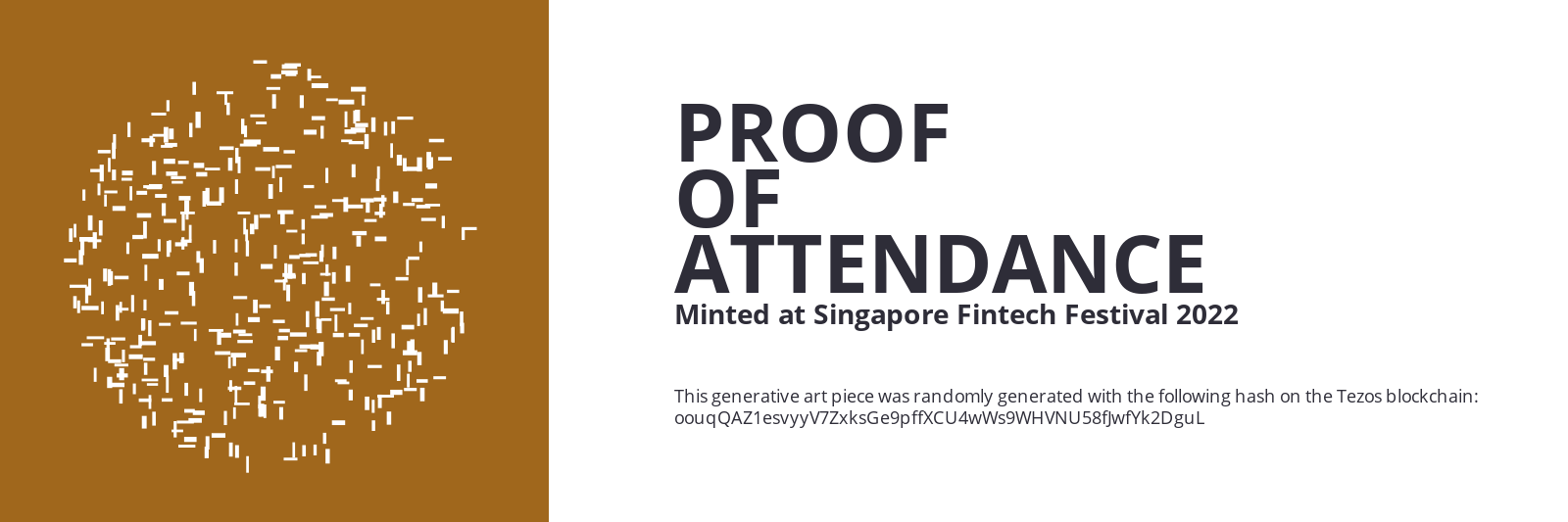SFF2022 Proof of Attendance Token #1158 static token preview