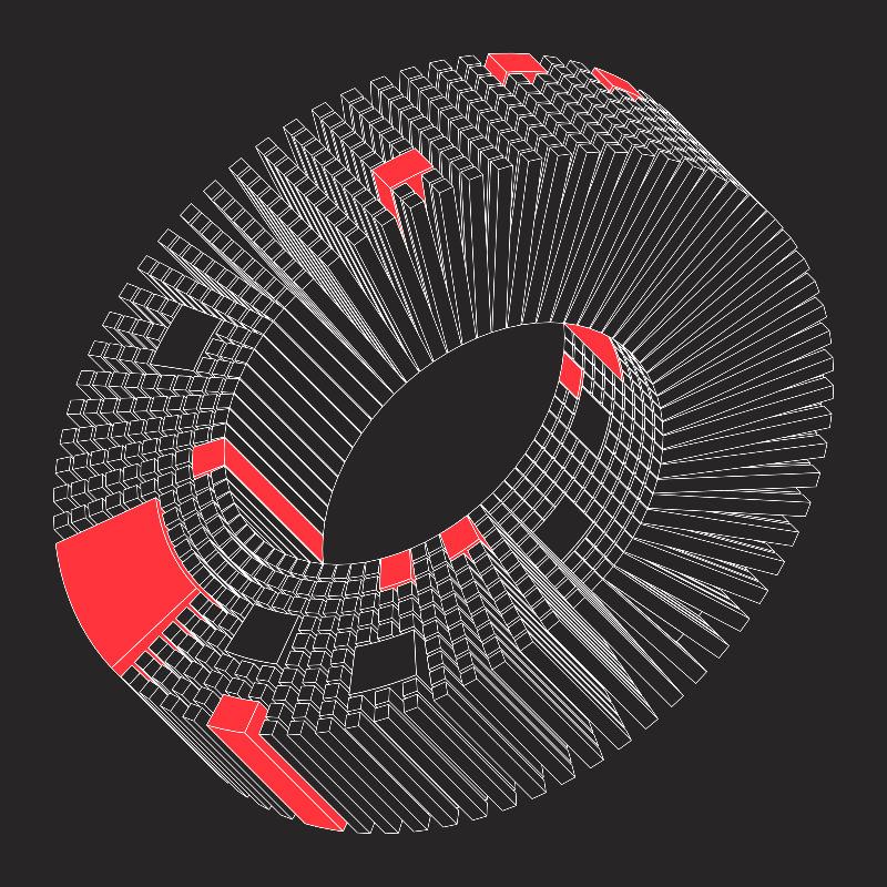 Ex Mobius (Neon Red) #18 static token preview