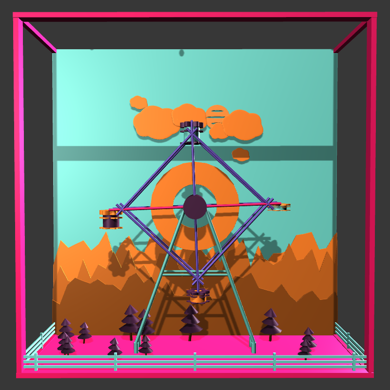 “Uncle Run” Fun Park: Ferris Wheel #18 static token preview