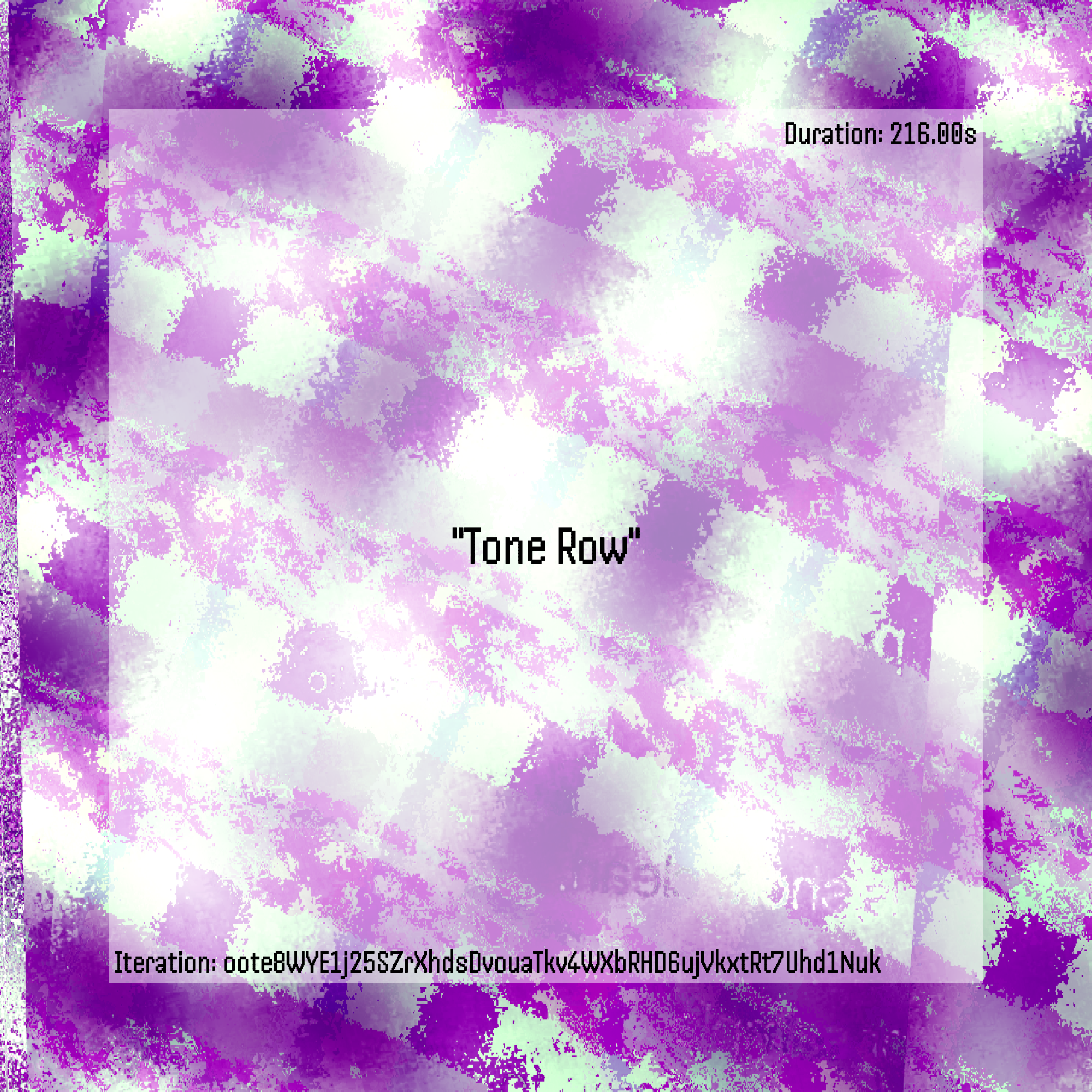 Tone Row #26 static token preview