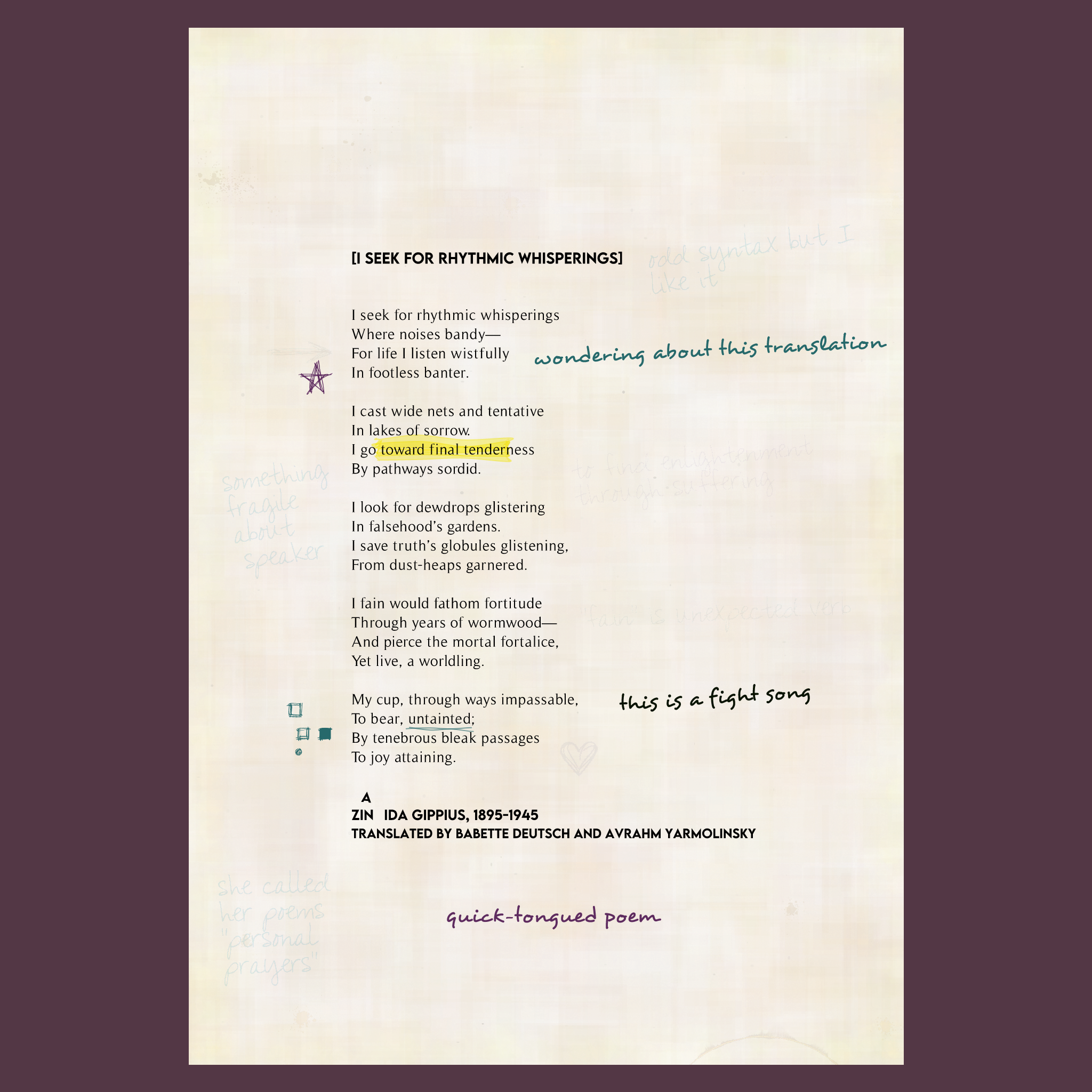 Poems in the Public Domain #9 static token preview