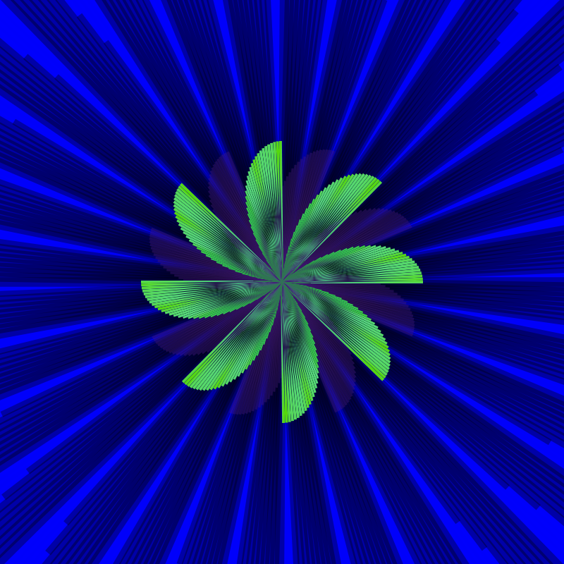 Gaudy Flowers #18 static token preview