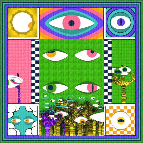 Zebra's Mirror #1 [p5.js] #11 static token preview