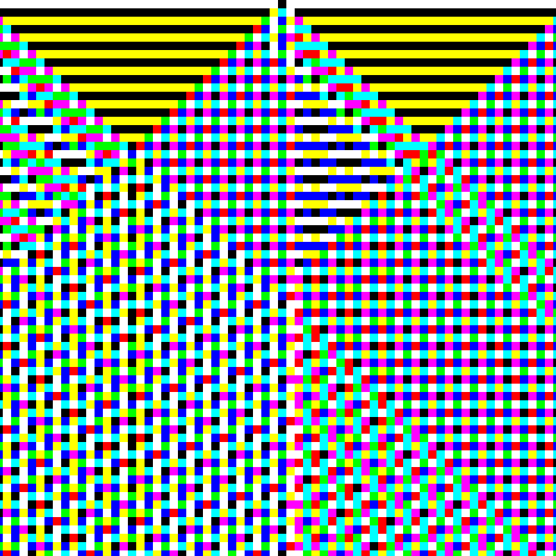 RGB Elementary Cellular Automaton #764 static token preview