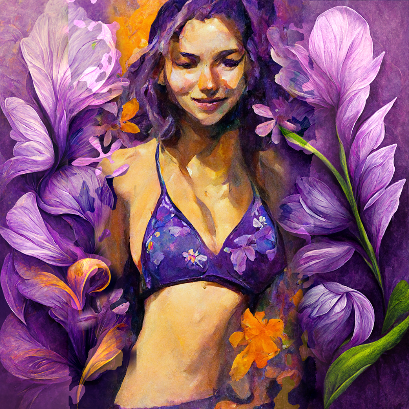 Girl and Flower #3 #2 static token preview