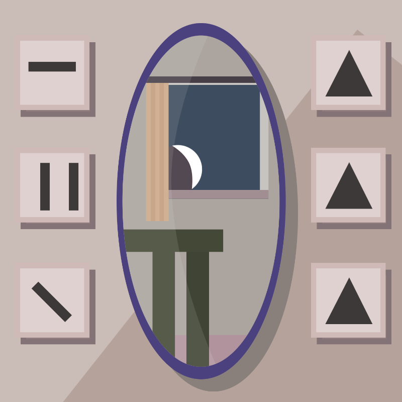 A moon in\and the mirror. #12 static token preview