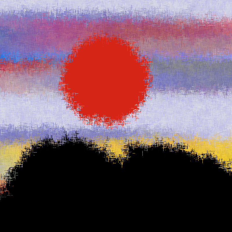 Sunset in memory #13 static token preview