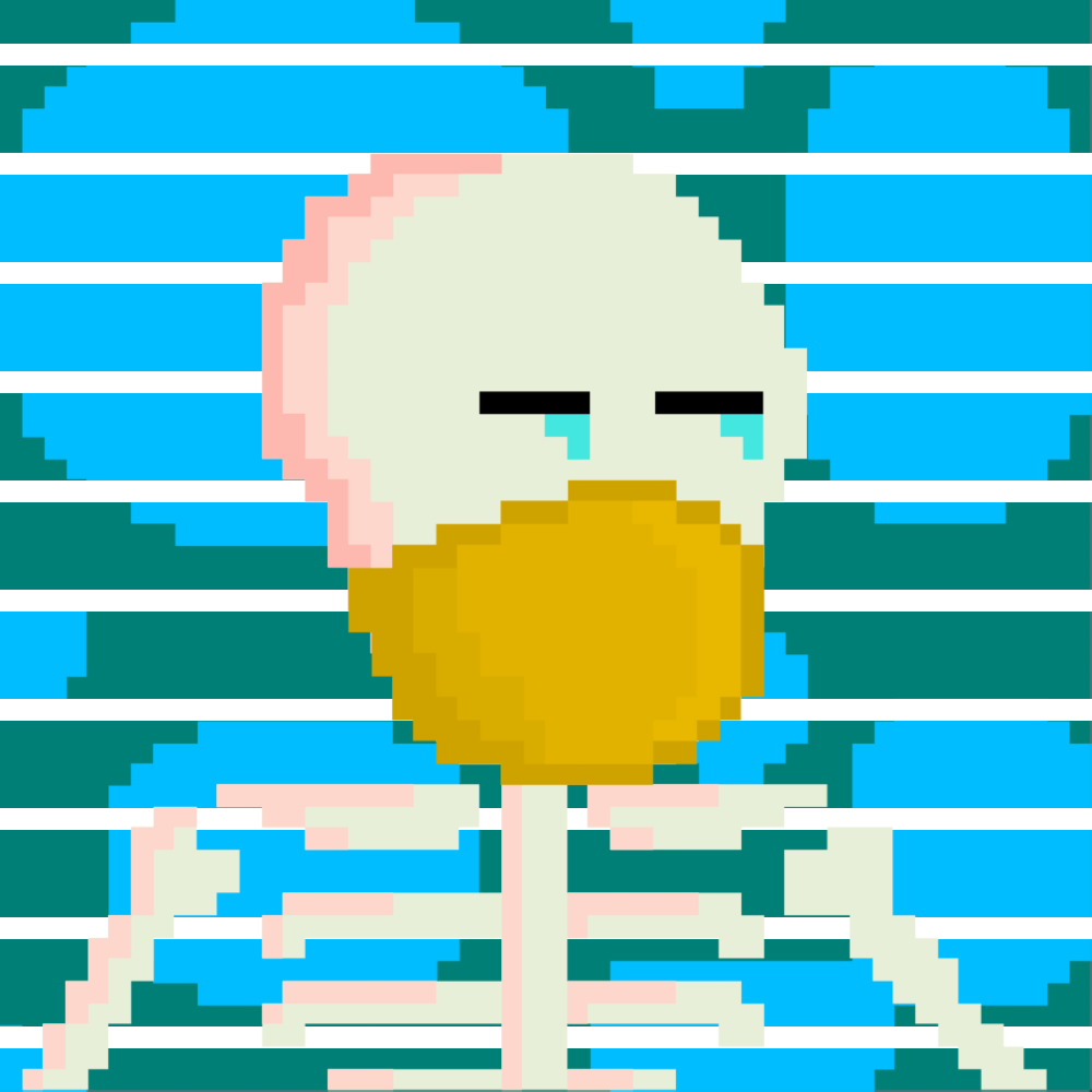 PIXEL SKULLETTI 1 #18 static token preview