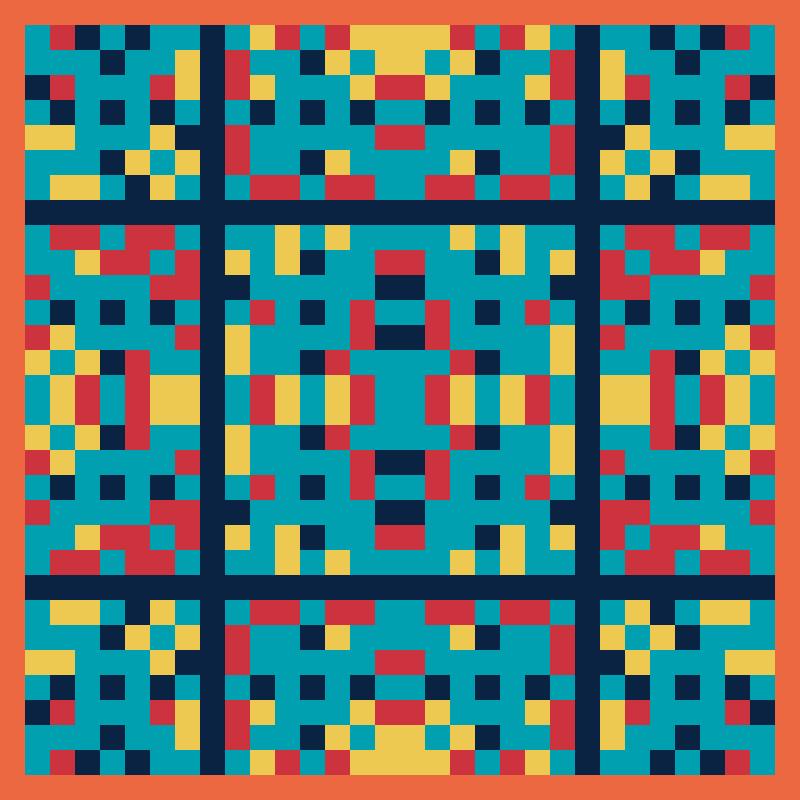 Pixel Mandala #6 static token preview