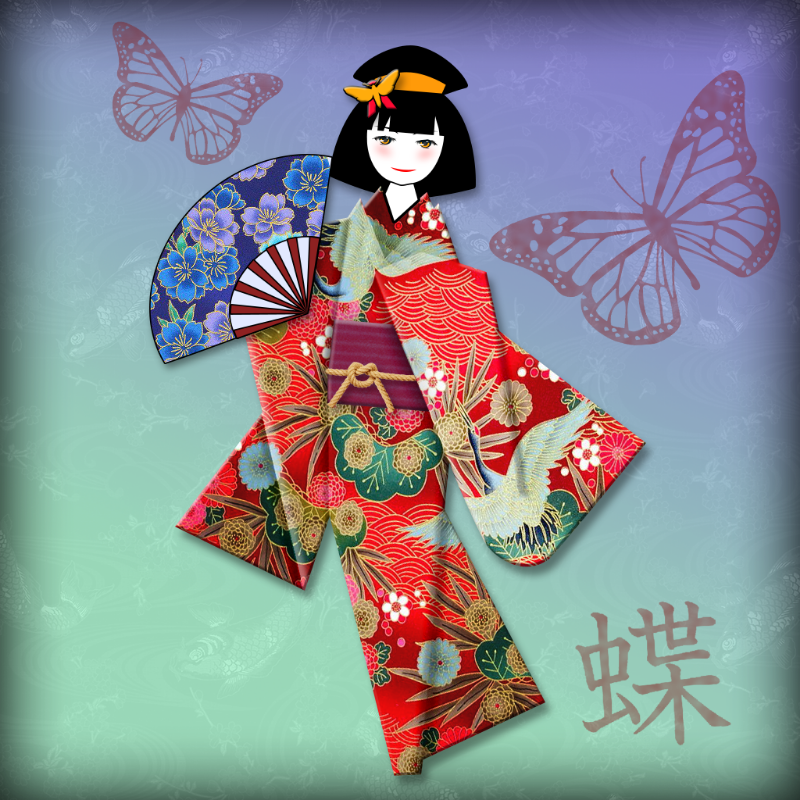 Origami Girls #135 static token preview