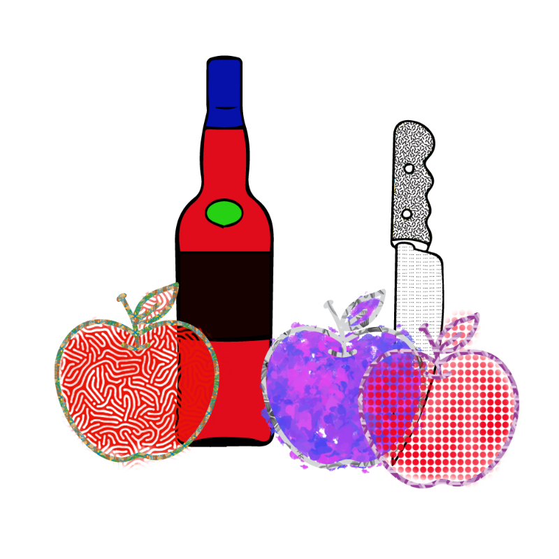 bottle and apples #13 static token preview