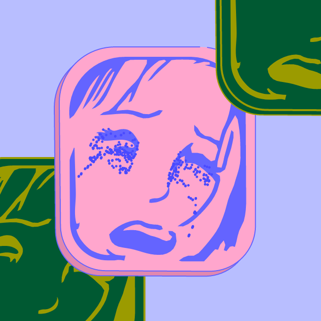 Card in the box "Crying girl" #23 static token preview
