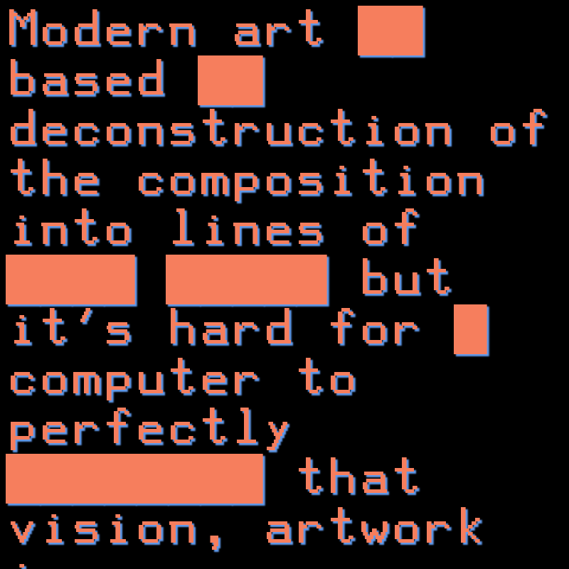 AI Sentences on Digital Art #19 static token preview