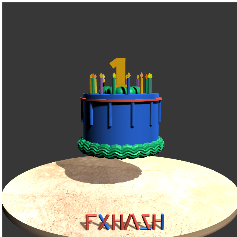 “Happy 1st Year Anniversary” #6 static token preview