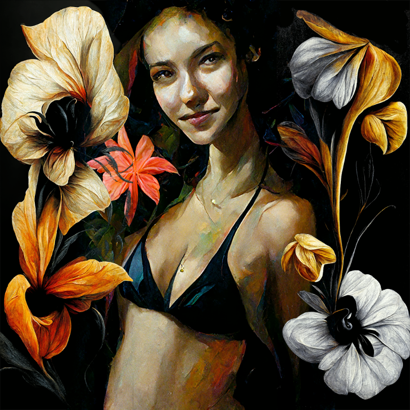 Girl and Flower #2 #12 static token preview