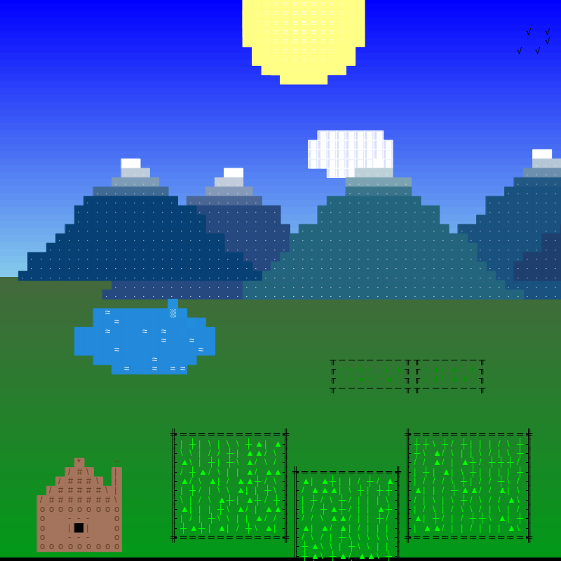 ascii landscapes 1 #8 static token preview