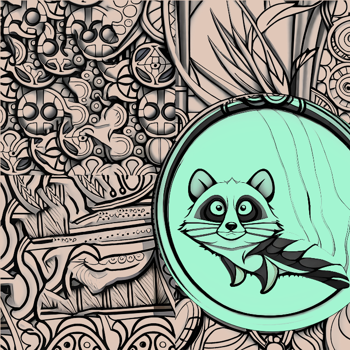 Playful weasel #16 static token preview