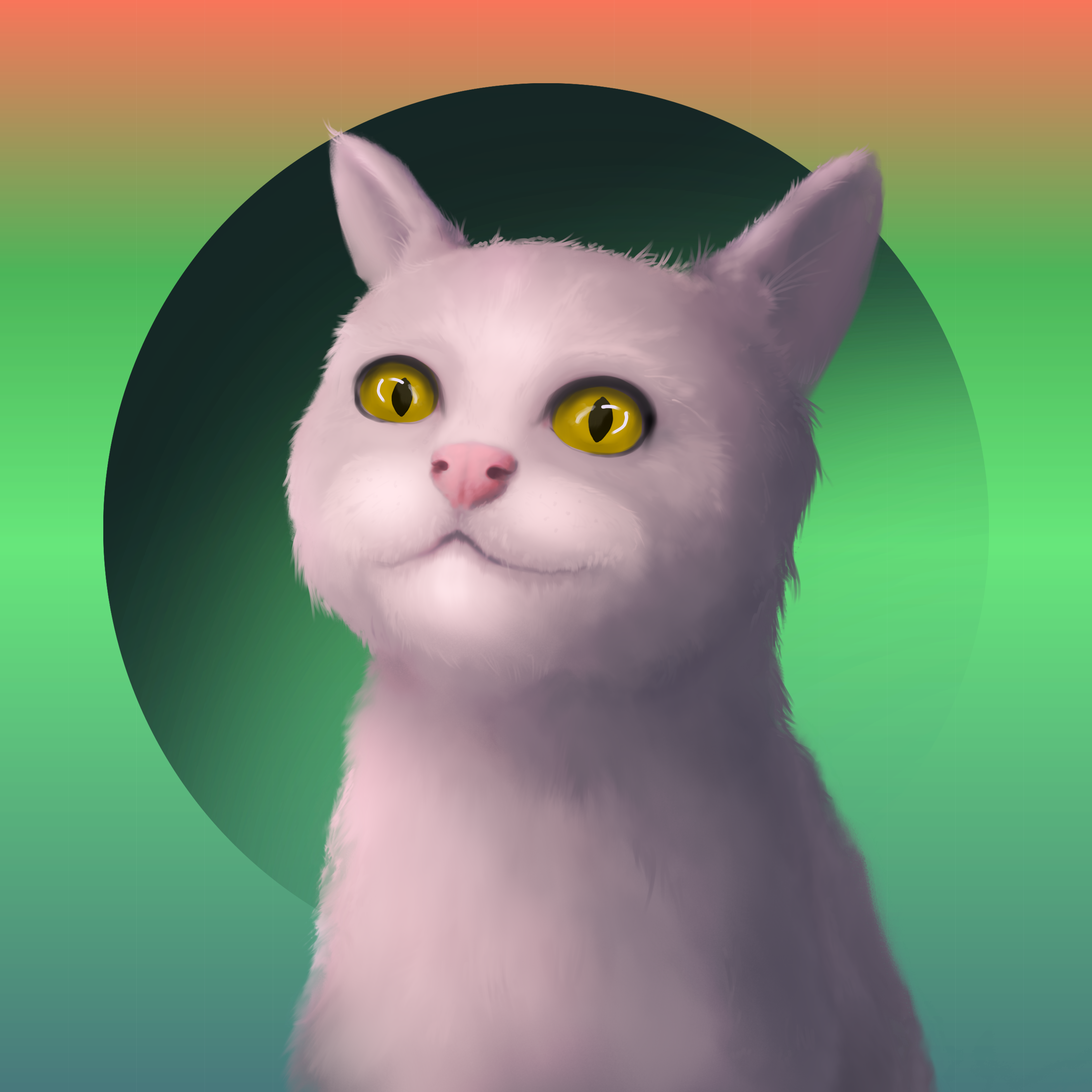Crazy cat #18 static token preview