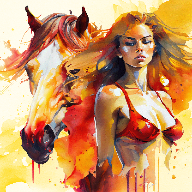 Artemis and Horse #19 static token preview