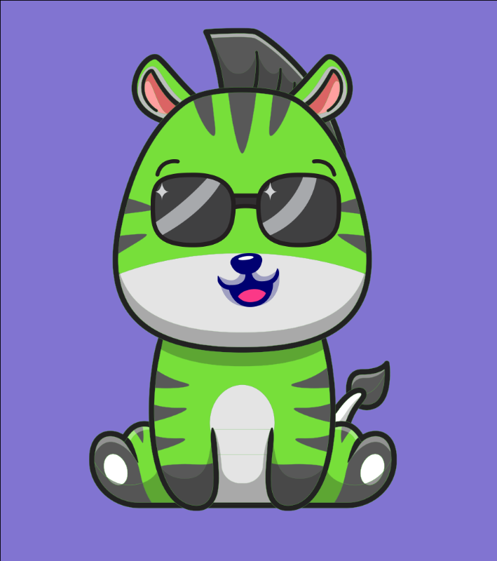 Baby Zebra Gang #22 static token preview