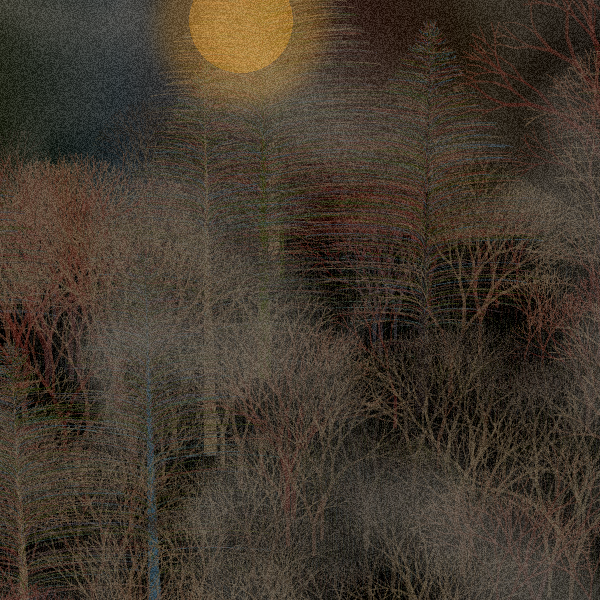 Moonlit Native Bush #18 static token preview