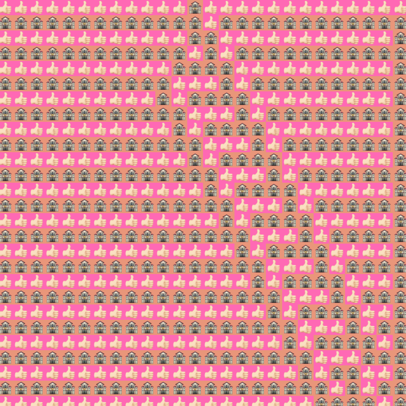 Elementary Cellular Emoji Automata #21 static token preview