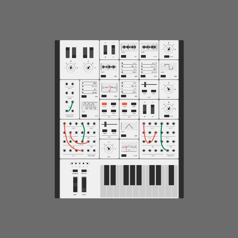 Modular synthesizer #9 static token preview