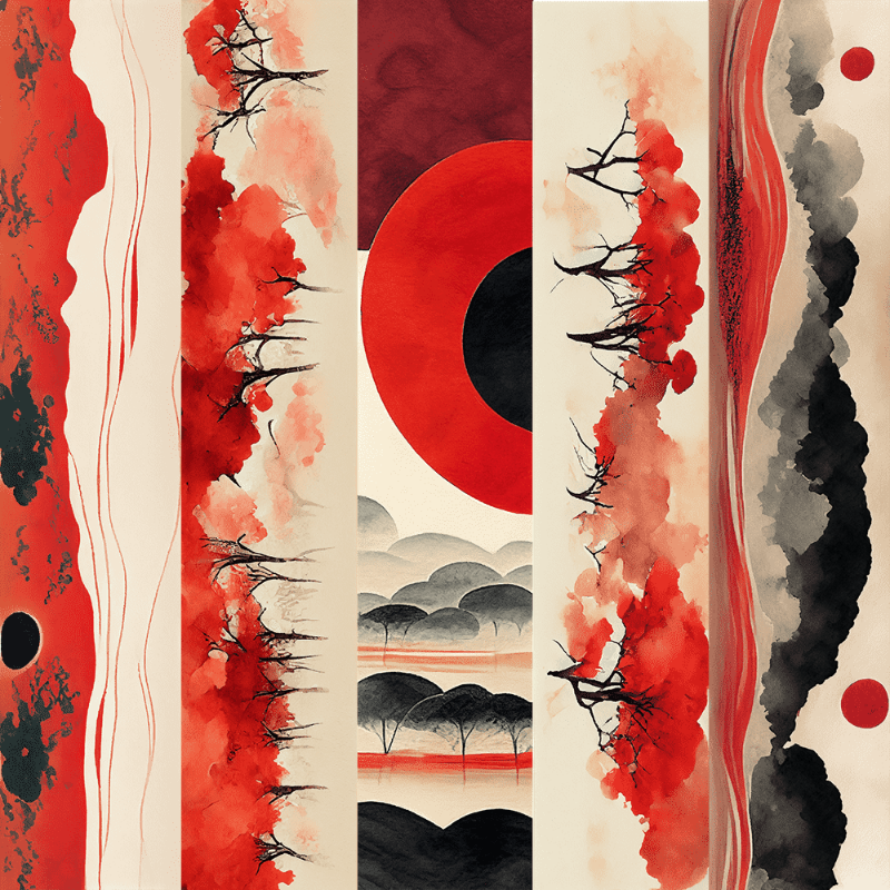 AI Japanese garden #15 static token preview