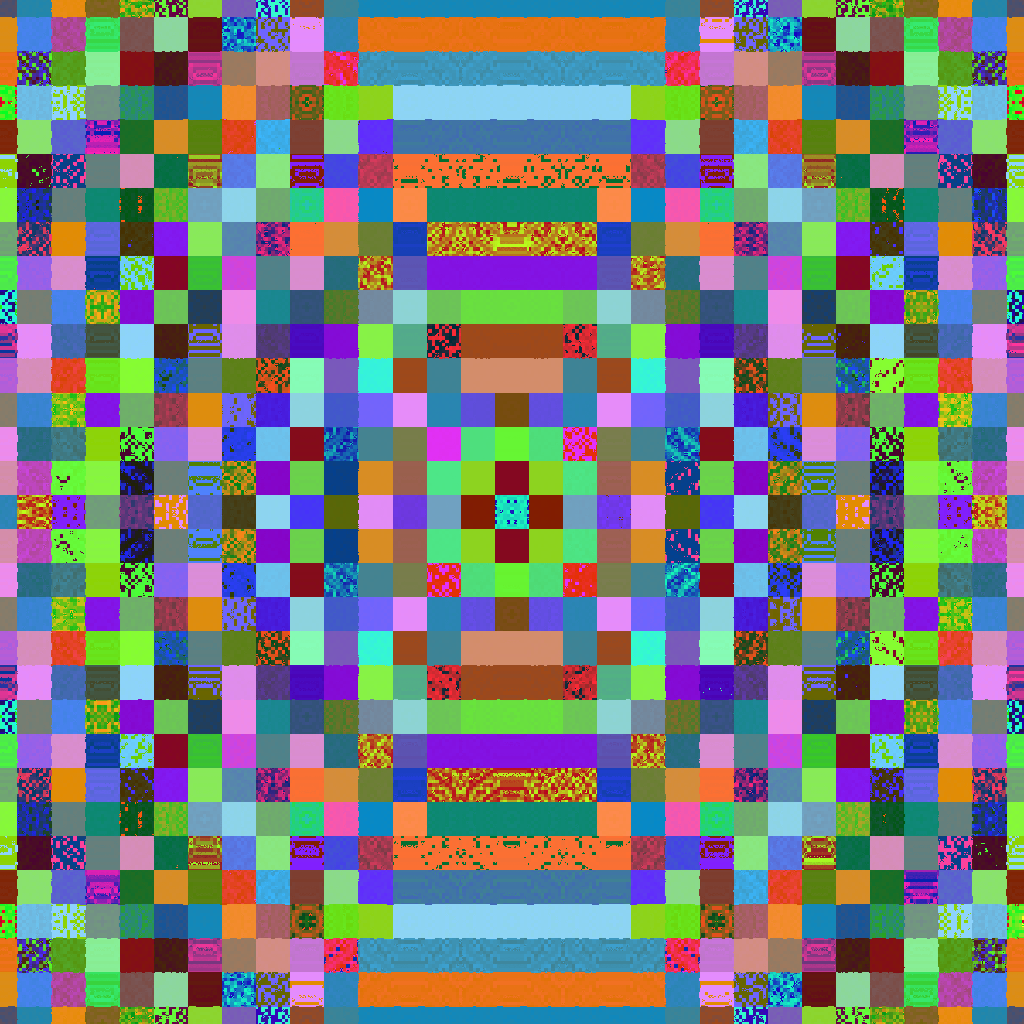 glitched quilt sq #7 static token preview