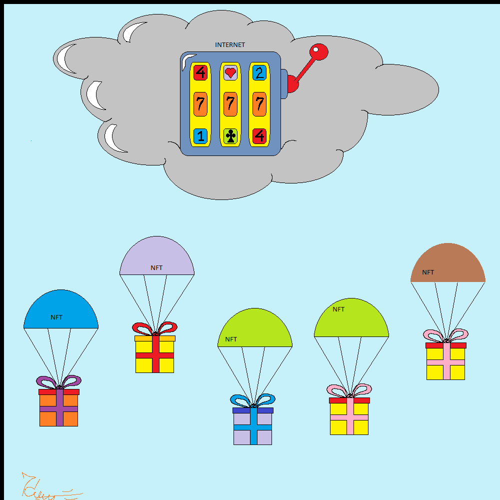 Rain of NFT airdrops #15 static token preview