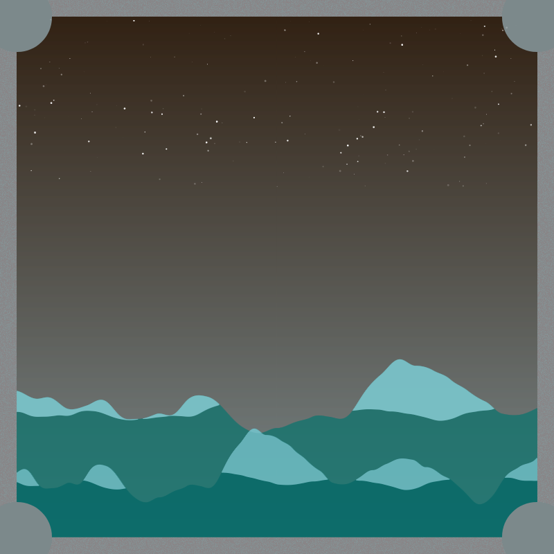 Stars and snow in the Andes Mountains #10 static token preview