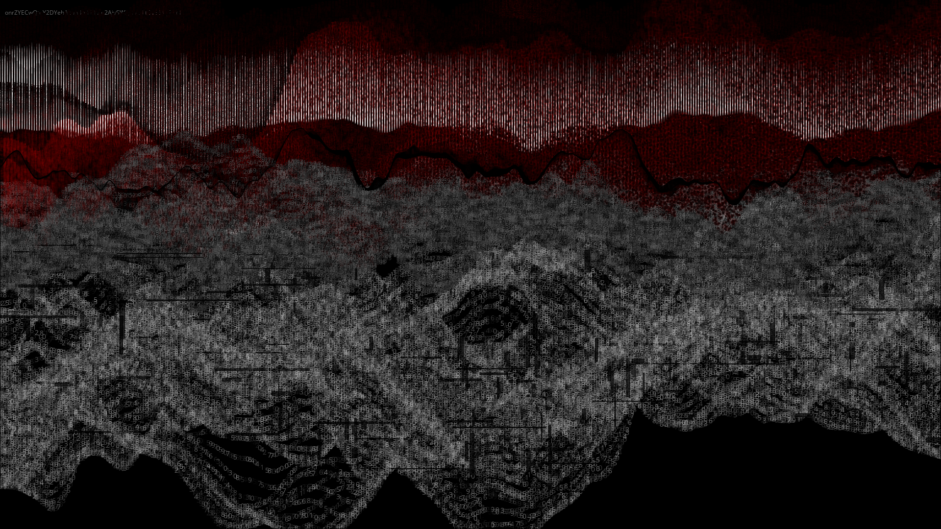 Pixel rain in a data landsacape #21 static token preview
