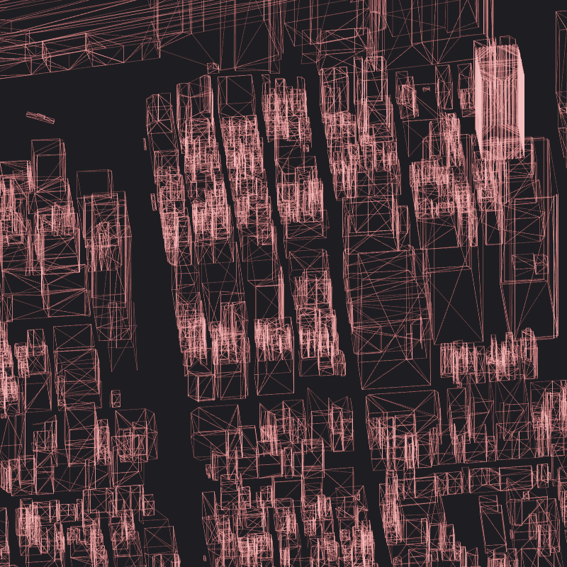 Wireframe City: Tokyo Shibuya #6 static token preview