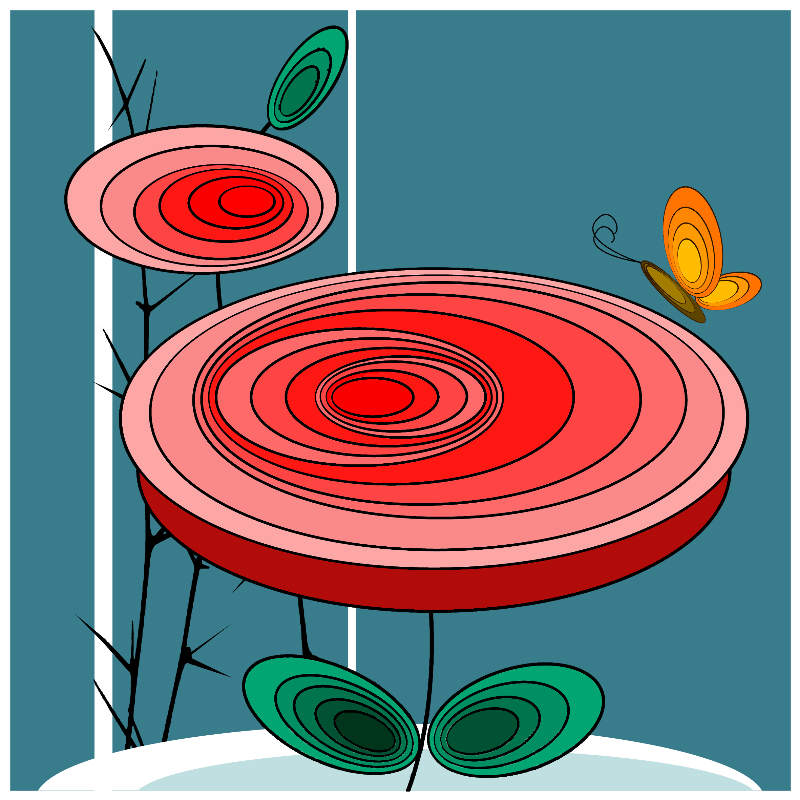Butterfly & Roses #9 static token preview