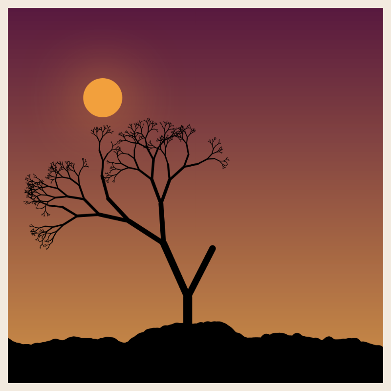 Sunset on cliff #5 static token preview