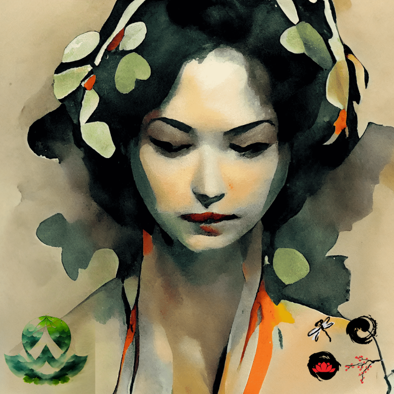 Geisha and nature #10 static token preview