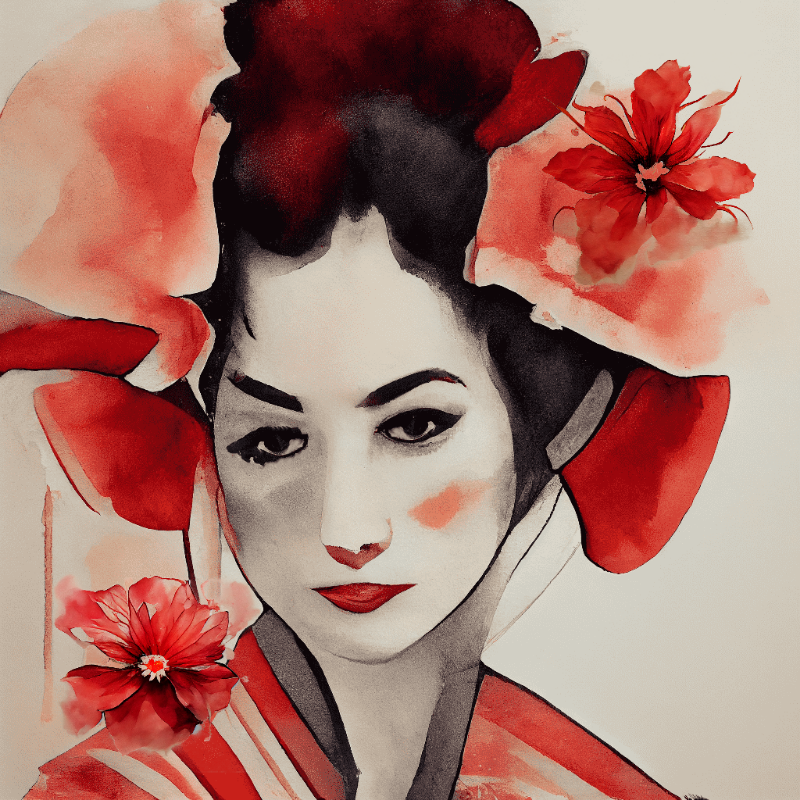 Sad Geisha #6 static token preview