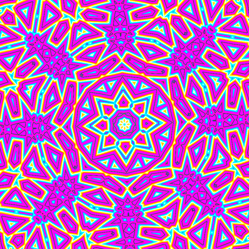 Psilocybin vision #3 - #fxhashturnsone #10 static token preview