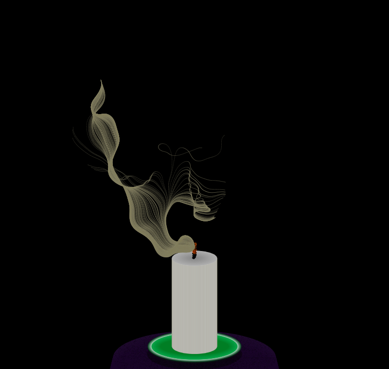 Candle in the Light Breeze #4 static token preview
