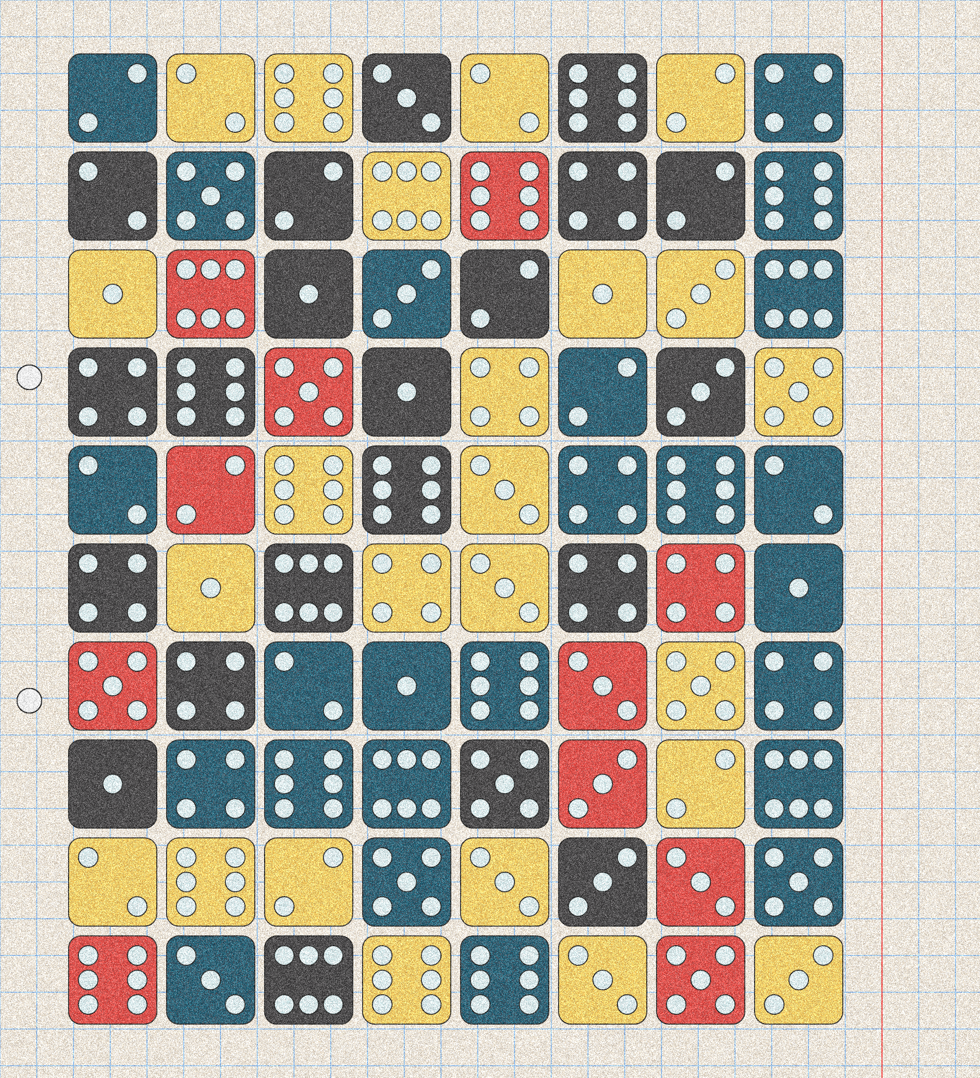 sketchbook page 6: dice roll #10 static token preview
