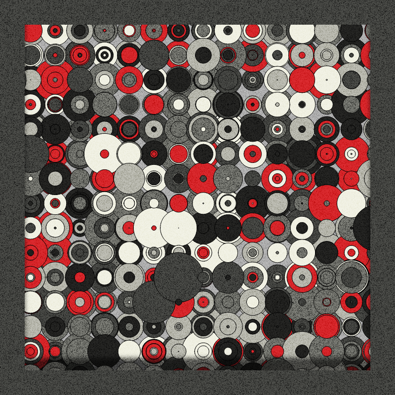 Red, Grey and Circles #16 static token preview
