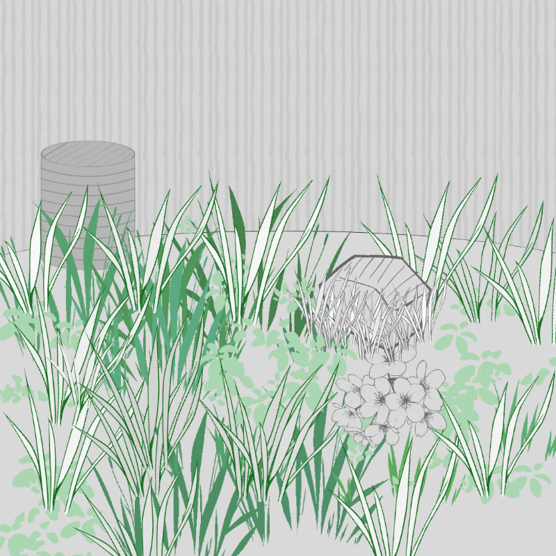 Wild Grass and Rubble #4 static token preview