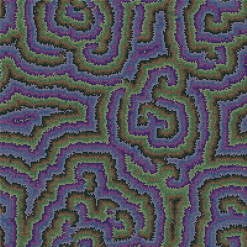 Reaction Diffusion Cellular Automata #10 static token preview