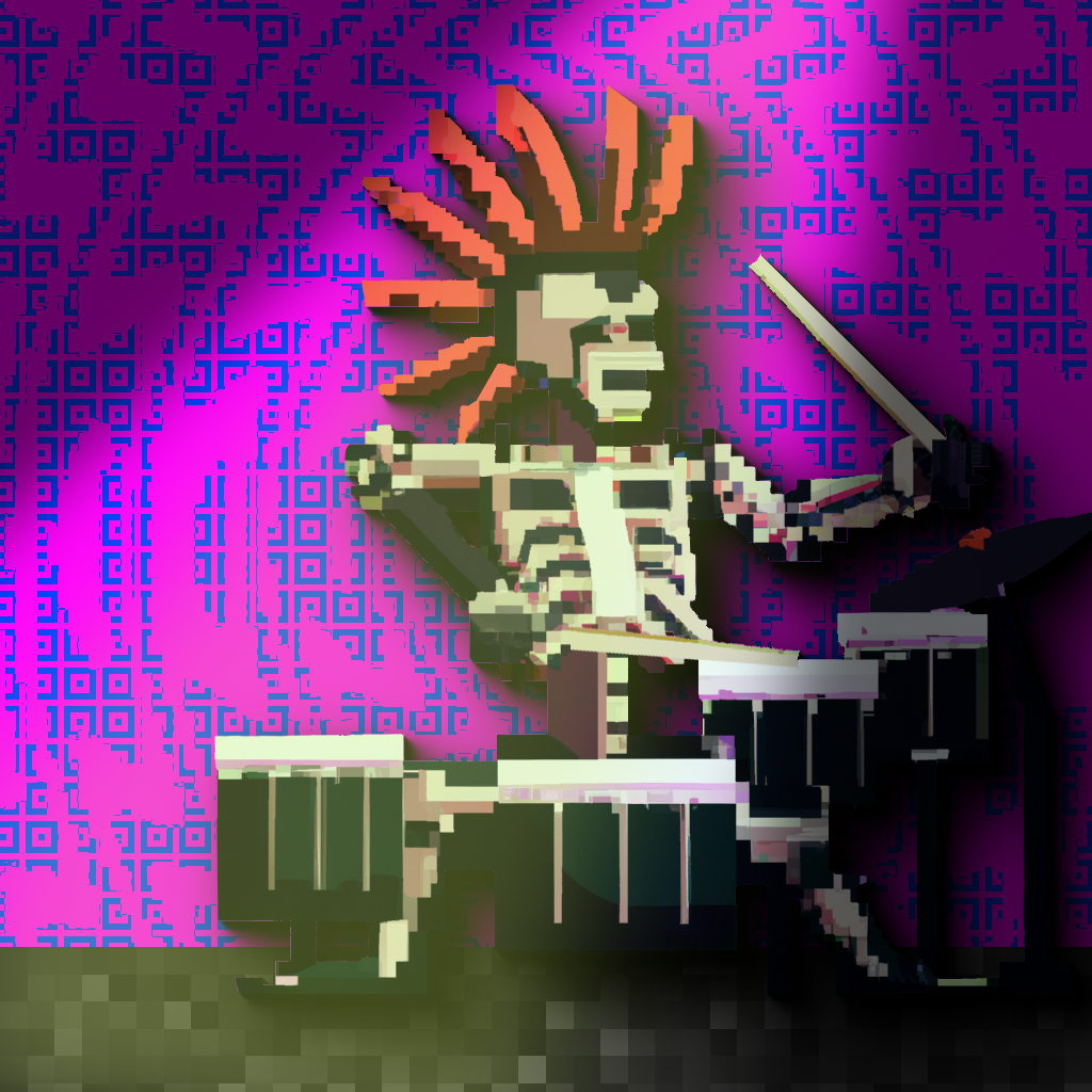 The Rolling Bones - Damned Drummers #10 static token preview