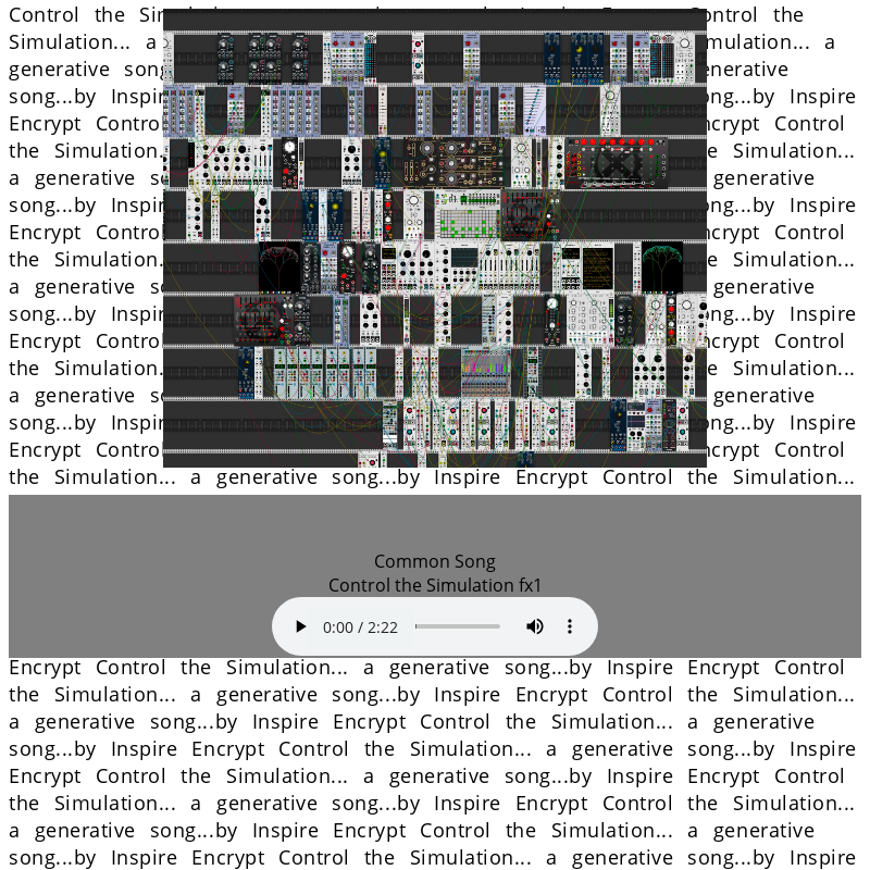 Control the Simulation generative music #11 static token preview