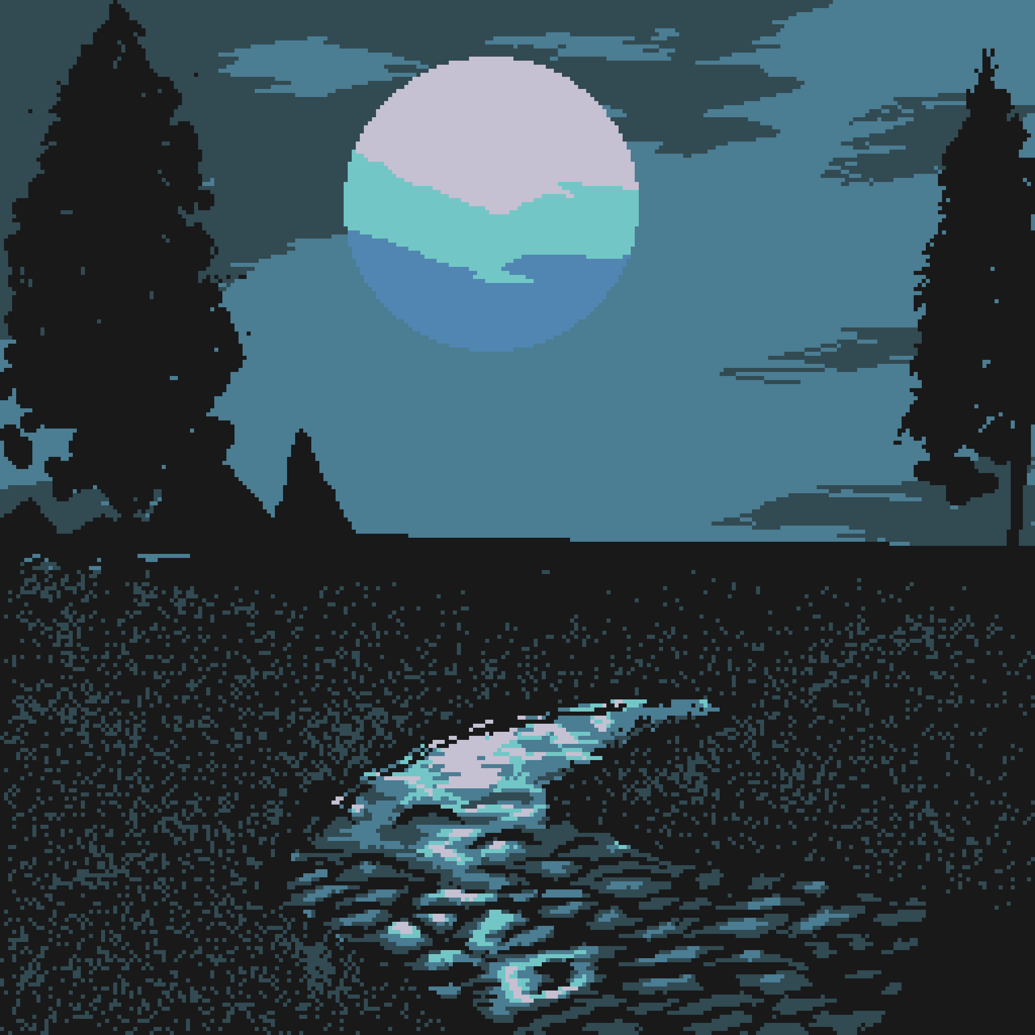 Pixel Sunset #24 static token preview